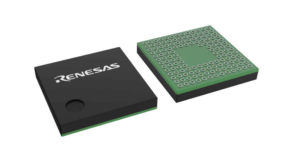3D illustration featuring top and bottom views of TFLGA IC chip package with 145 lead count.