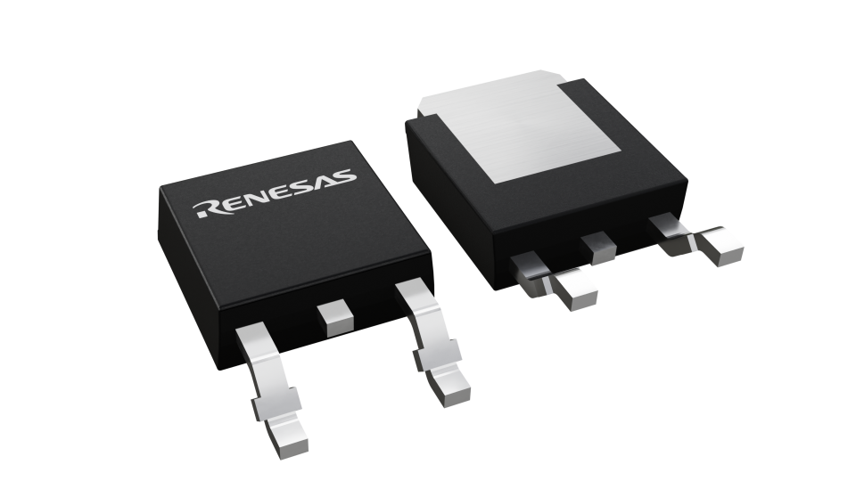 3D illustration featuring top and bottom views of TO-252 chip package with 4 lead count.