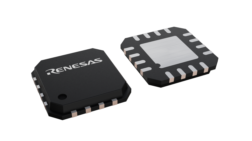 3D illustration featuring top and bottom views of WFQFN IC chip package with 16 lead count.