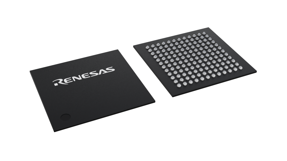 3D illustration featuring top and bottom views of WLBGA IC chip package with 156 lead count.
