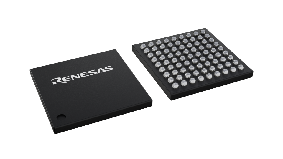 3D illustration featuring top and bottom views of WLCSP IC chip package with 81 lead count.