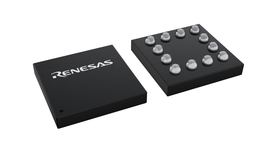 3D illustration featuring top and bottom views of WLCSP TKCURDL chip package with 6 lead count.