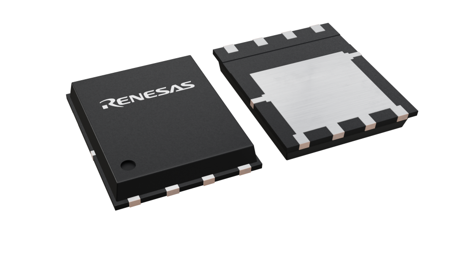 3D illustration featuring top and bottom views of WPAK IC chip package with 8 lead count.