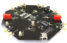 Programmable Clock Buffer Evaluation Board side view