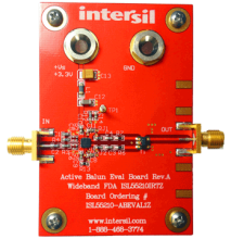 ISL55210-ABEVAL1Z Active Balun Configured High Speed Differential Amp Eval Board