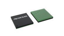 3D illustration featuring top and bottom views of CABGA IC chip package with 142 lead count.