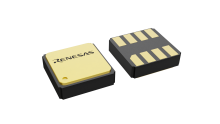3D illustration featuring top and bottom views of CLCC IC chip package with 8 lead count.