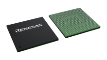 3D illustration featuring top and bottom views of LFBGA IC chip package with 537 lead count