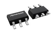 3D illustration featuring top and bottom views of SOT23 chip package with 6 lead count.