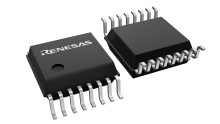 3D illustration featuring top and bottom views of SSOP chip package with 16 lead count.