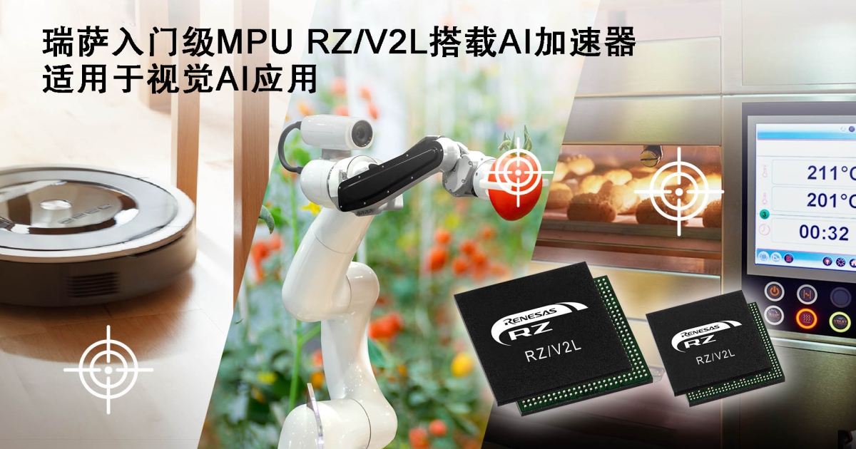 Mpu Rvt 瑞萨电子推出入门级MPU RZ/V2L,具备出色电源效率和高精度AI加速器 | Renesas 瑞萨电子
