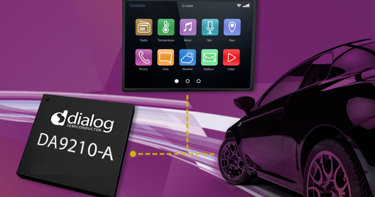 Dialog Semiconductor Powers Next-Generation Connected Cars | Renesas 瑞萨电子
