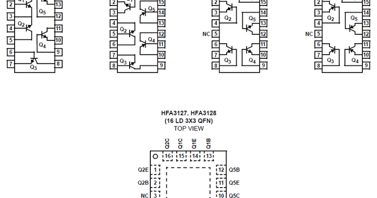 HFA3046 Ultra High Frequency Transistor Arrays Renesas