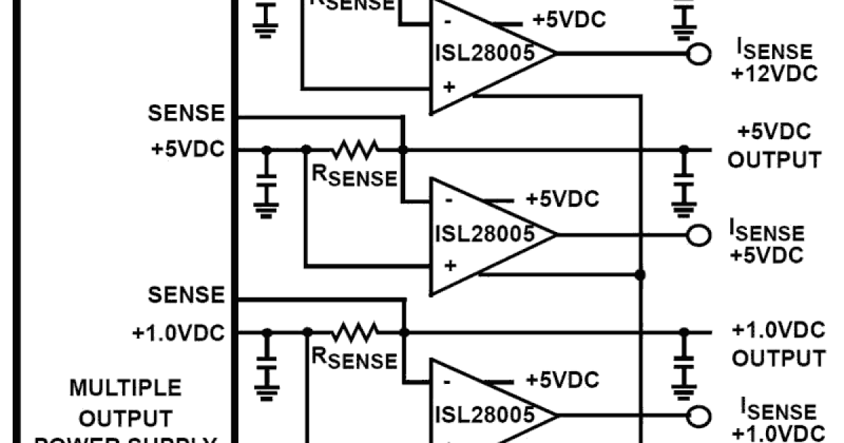 ISL28005 Micropower, RailtoRail Input Current Sense Amplifier with