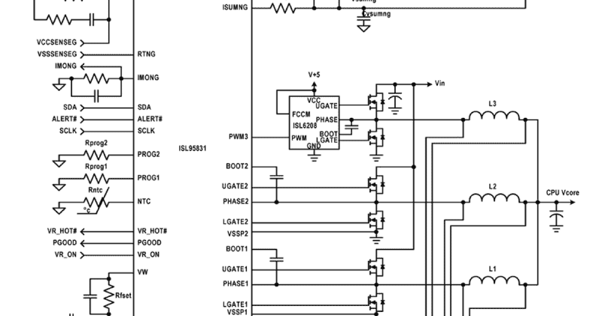 ISL95831 - 3+1 Voltage Regulator for IMVP-7/VR12™ CPUs | Renesas