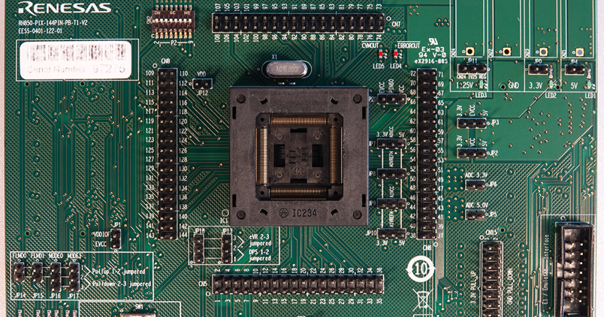 R 850 Renesas Y-RH850-P1X-144PIN-PB-T1-V2 - RH850/P1X 144pin Piggyback Board of RH850 ...
