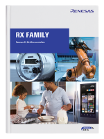 Brochure cover for RX family products and solutions.