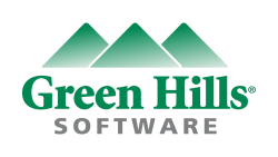 Green Hills Software logo.
