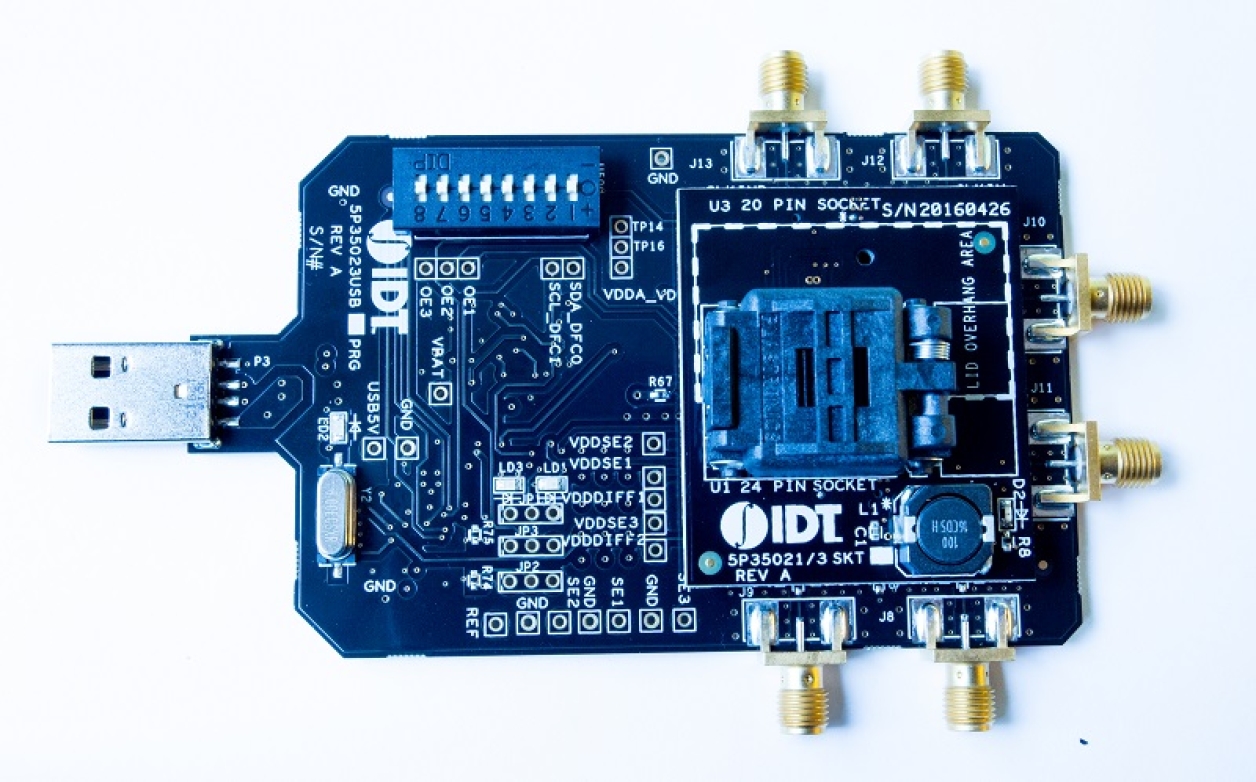 5P3502x VersaClock 3S Programmer Board - socket board front