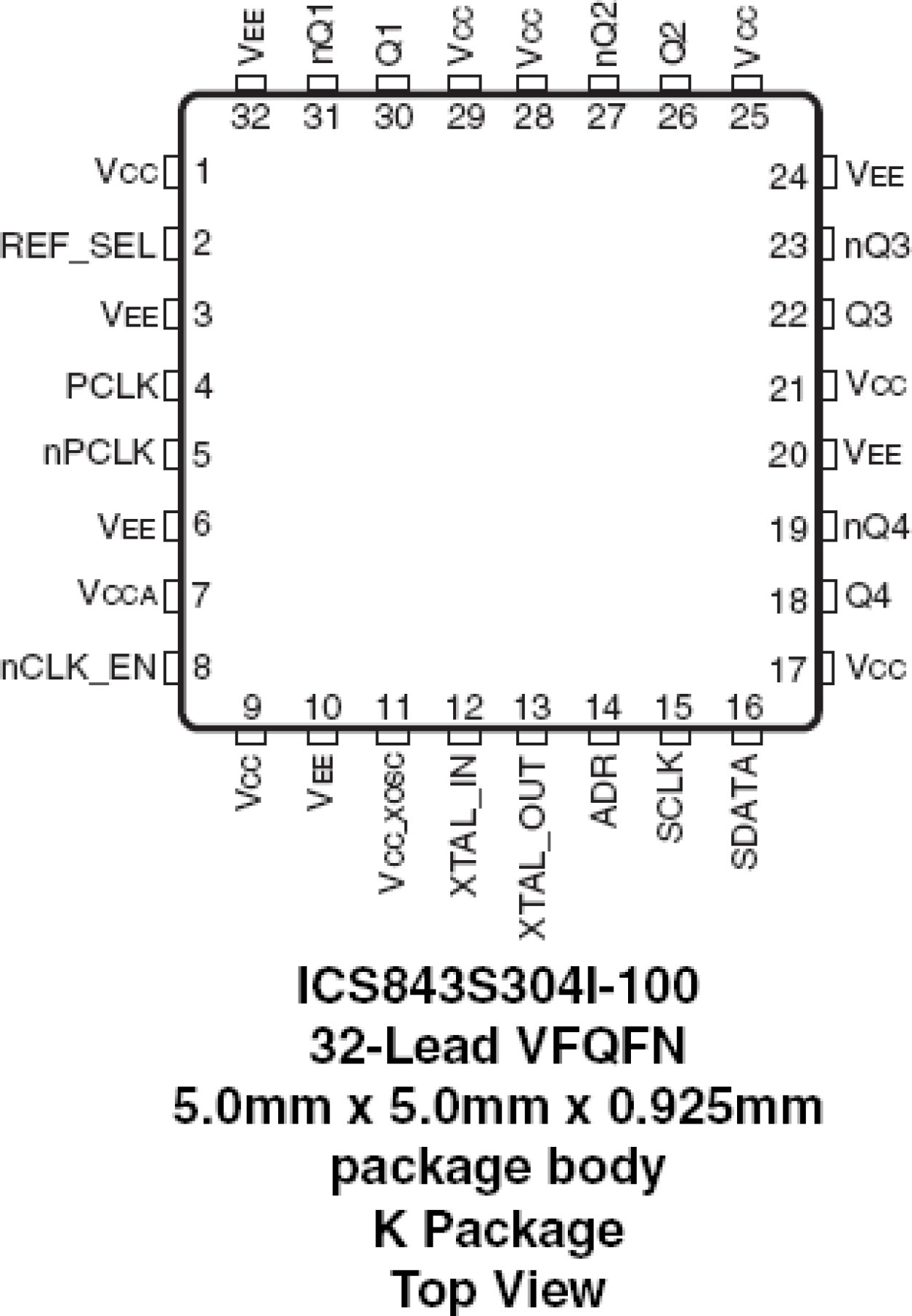 843S304I-100 - Pinout
