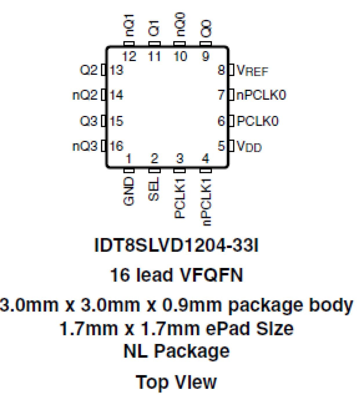 8SLVD1204-33I - Pinout