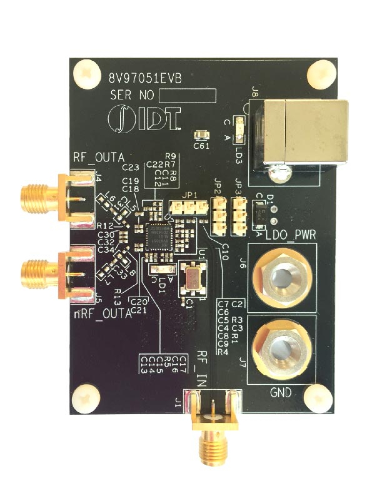 8V97051 - Evaluation Board (Top)