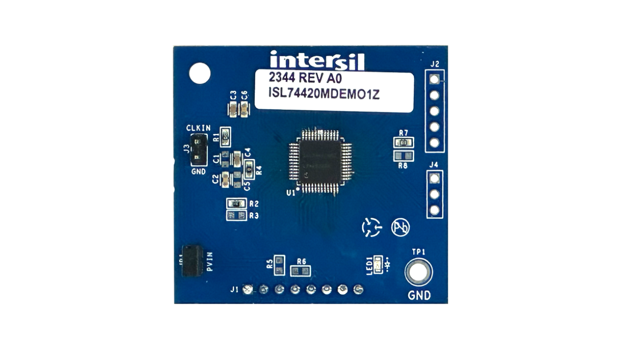 ISL74420MDEMO1Z Demonstration Board - Top