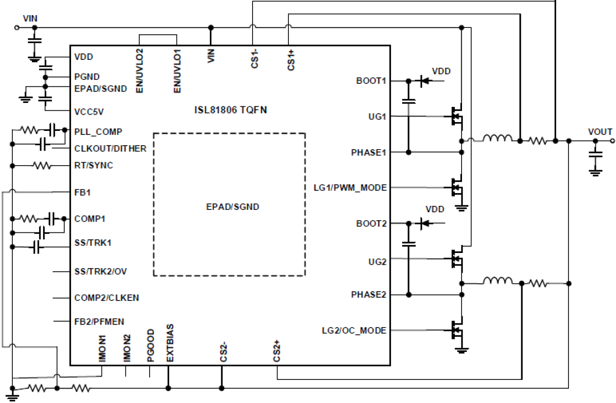 ISL81806 - 典型应用图