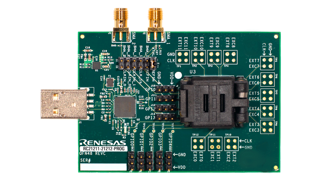 RC21211-21212-PROG 编程板 - 正面
