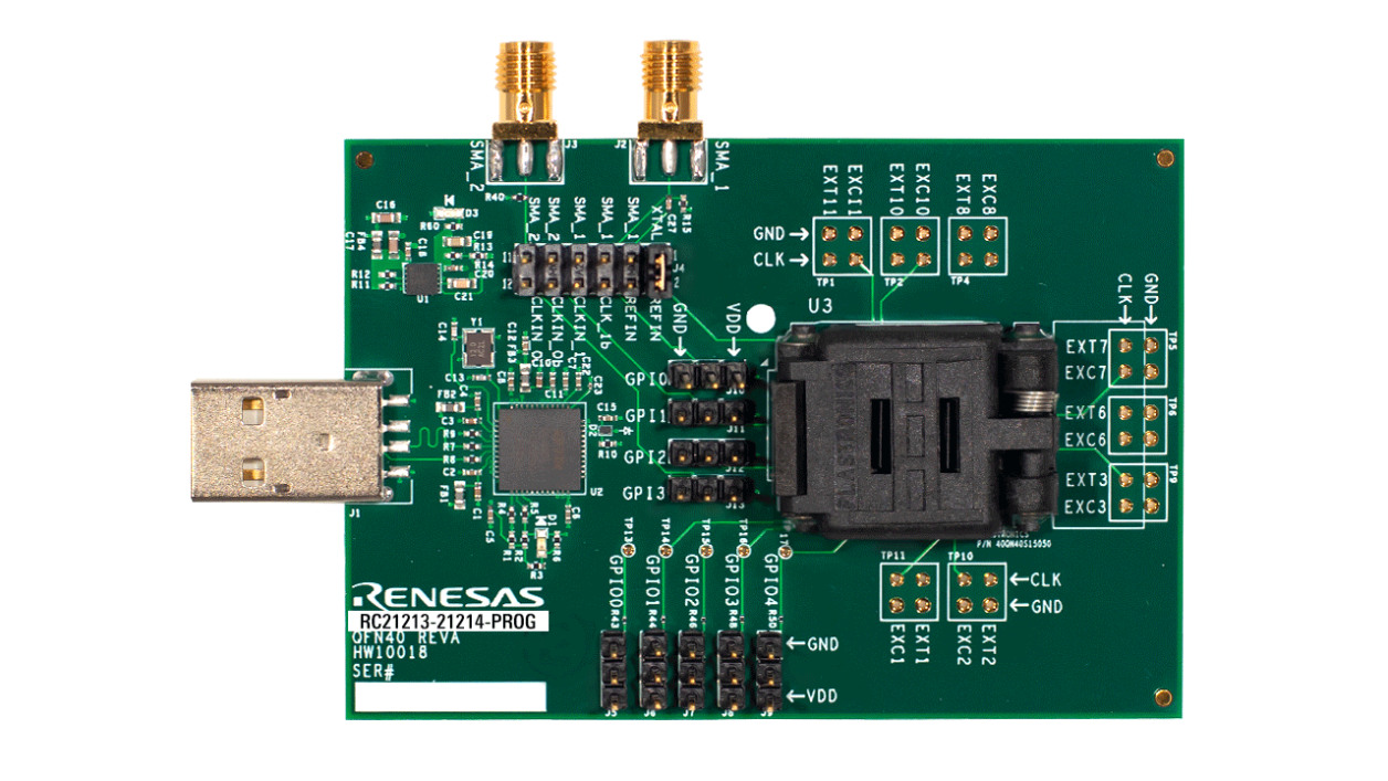 RC21213-21214-PROG 编程板 - 正面
