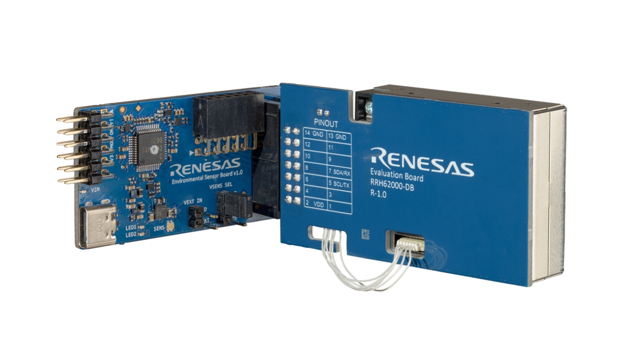 RRH62000 集成传感器模块带子板 + 环境传感器通信（ESCom）板 - 正面