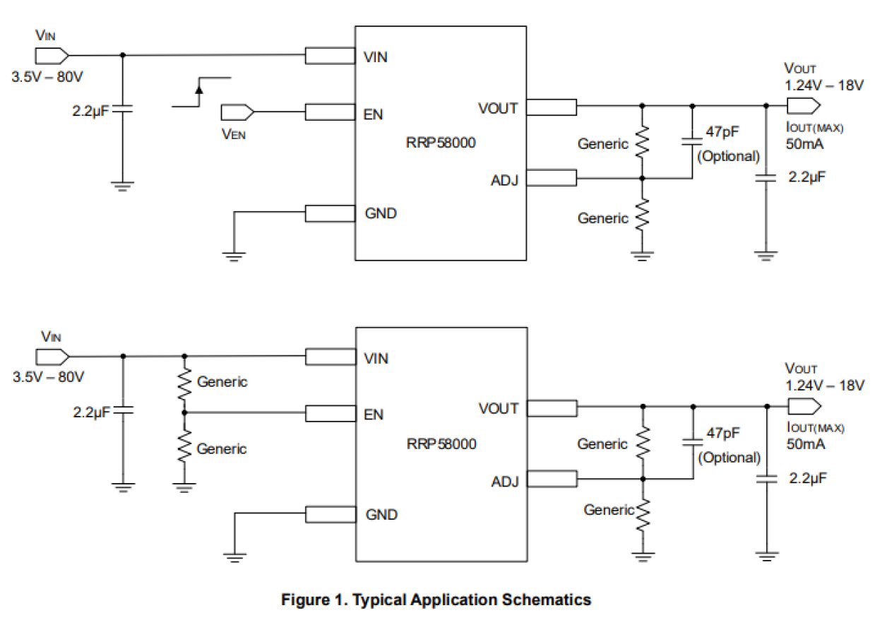 RRP58000 Application Schematics