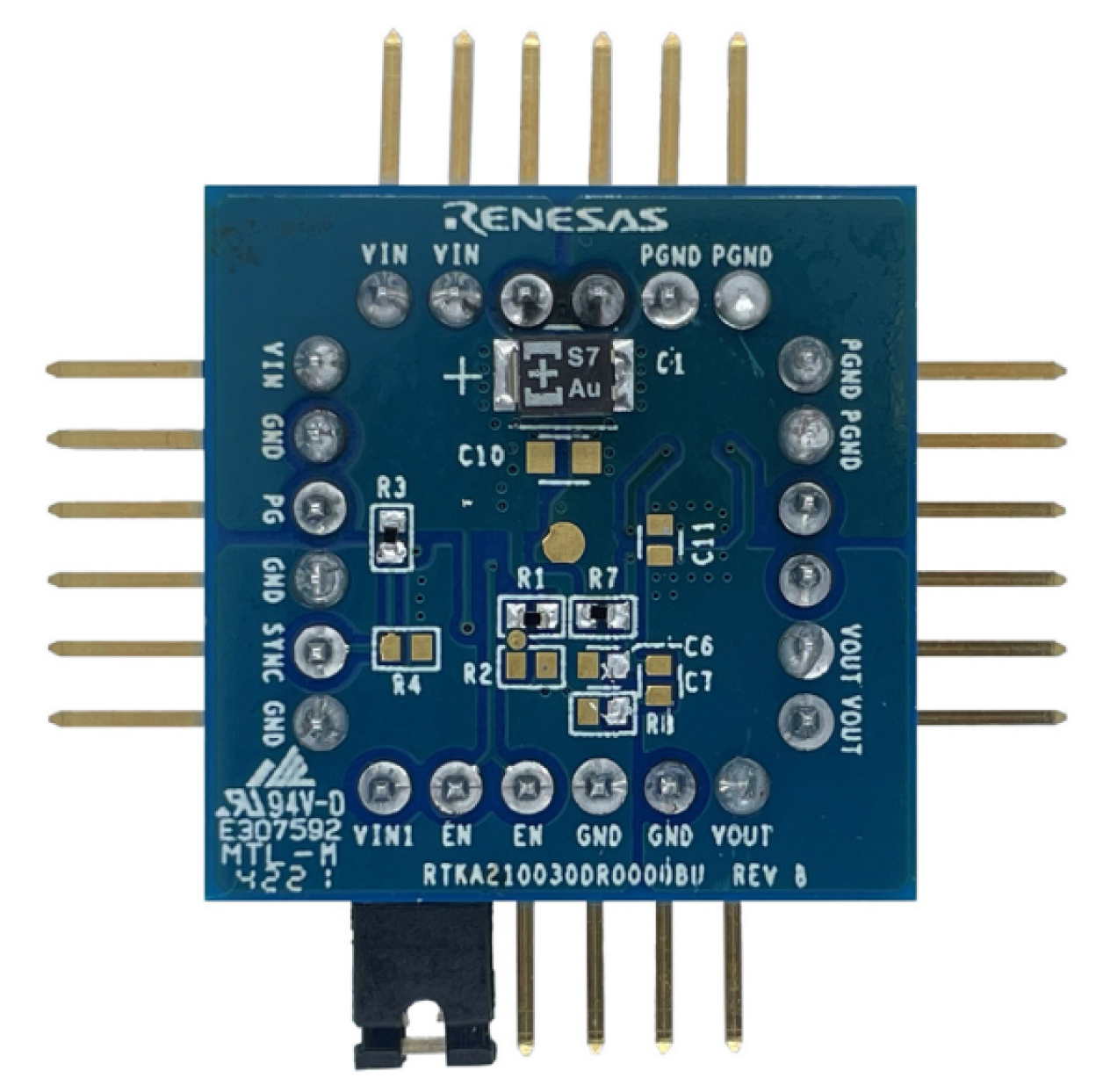 RTKA210030DR0000BU Evaluation Board (Bottom)