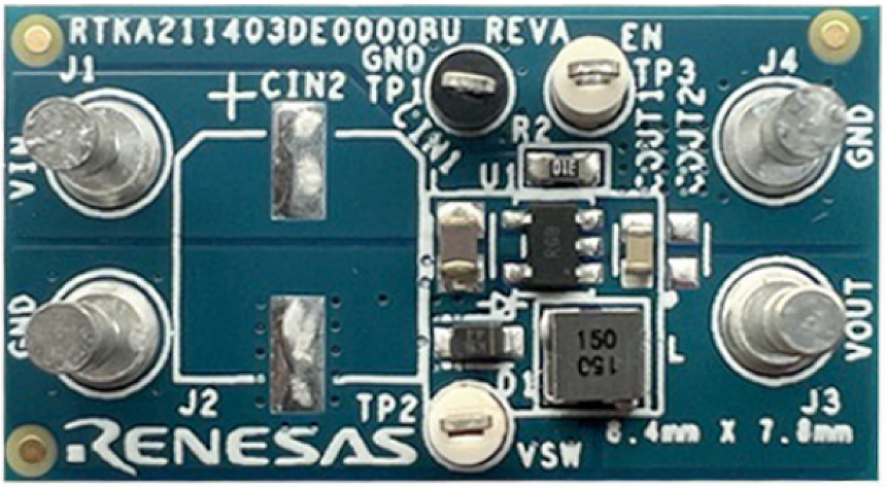 RTKA211403DE0000BU Evaluation Board (Top)