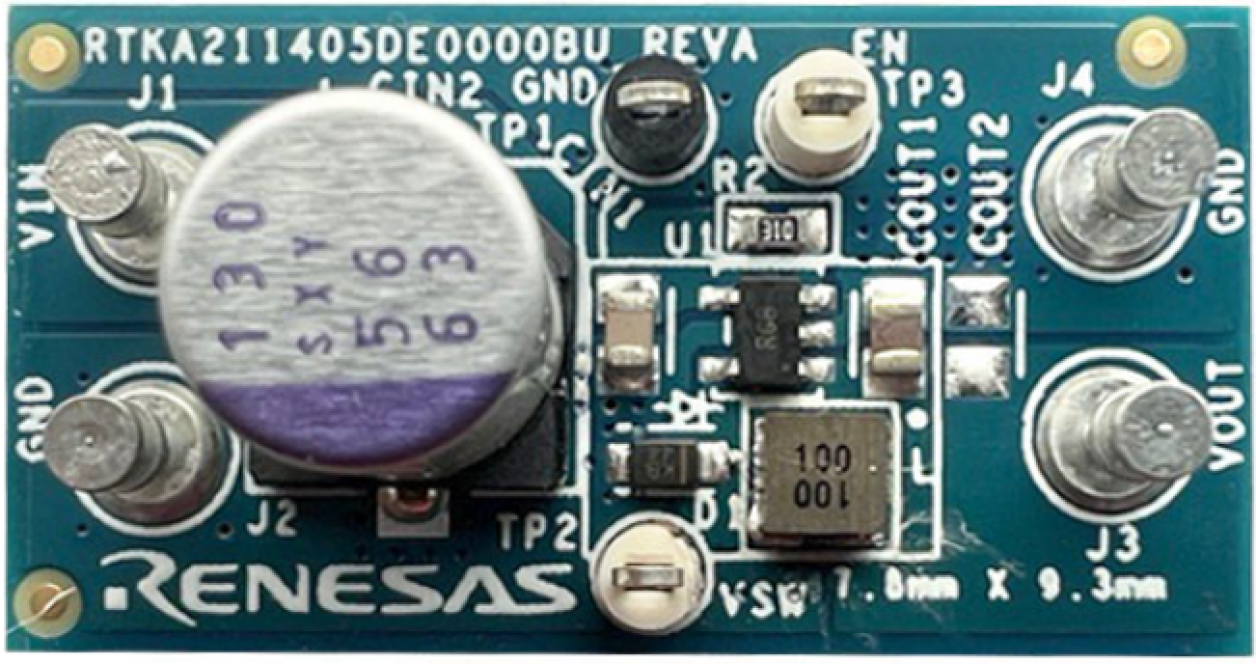 RTKA211405DE0000BU Evaluation Board (Top)