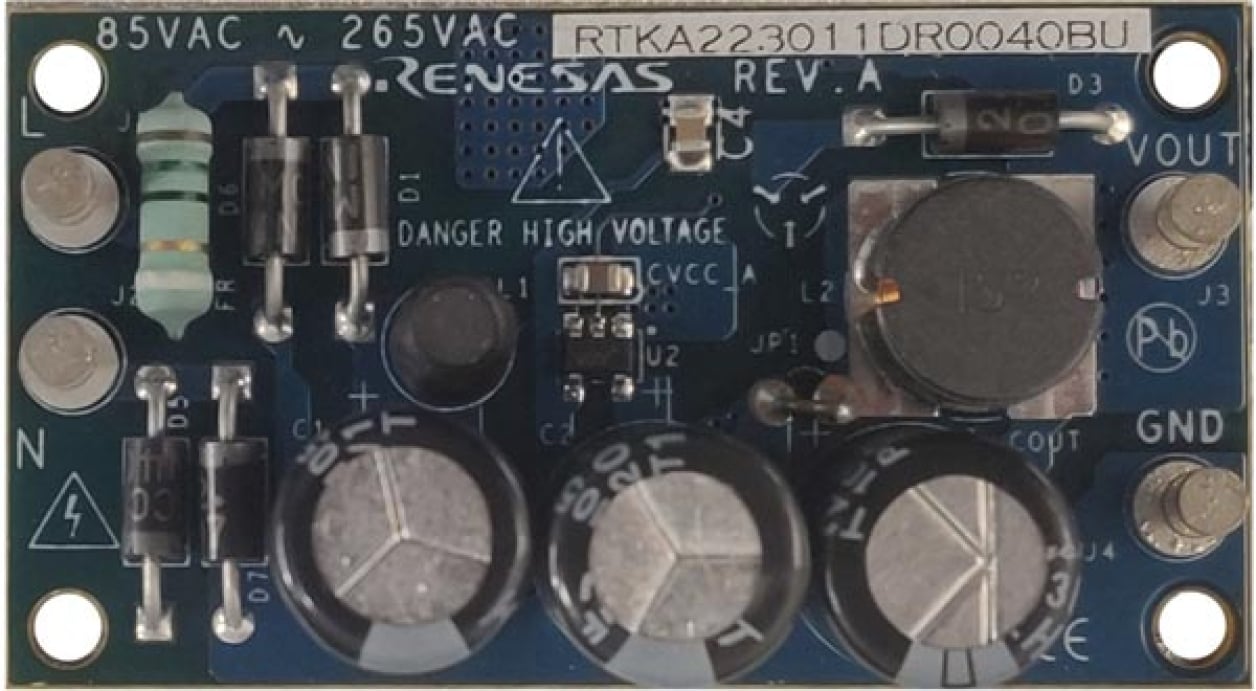 RTKA223011DR0040BU High Voltage Buck Converter Demonstration Board - Top
