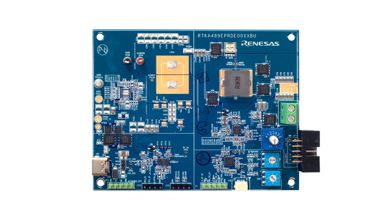 140W USB Type-C 电池系统评估板 - 正面