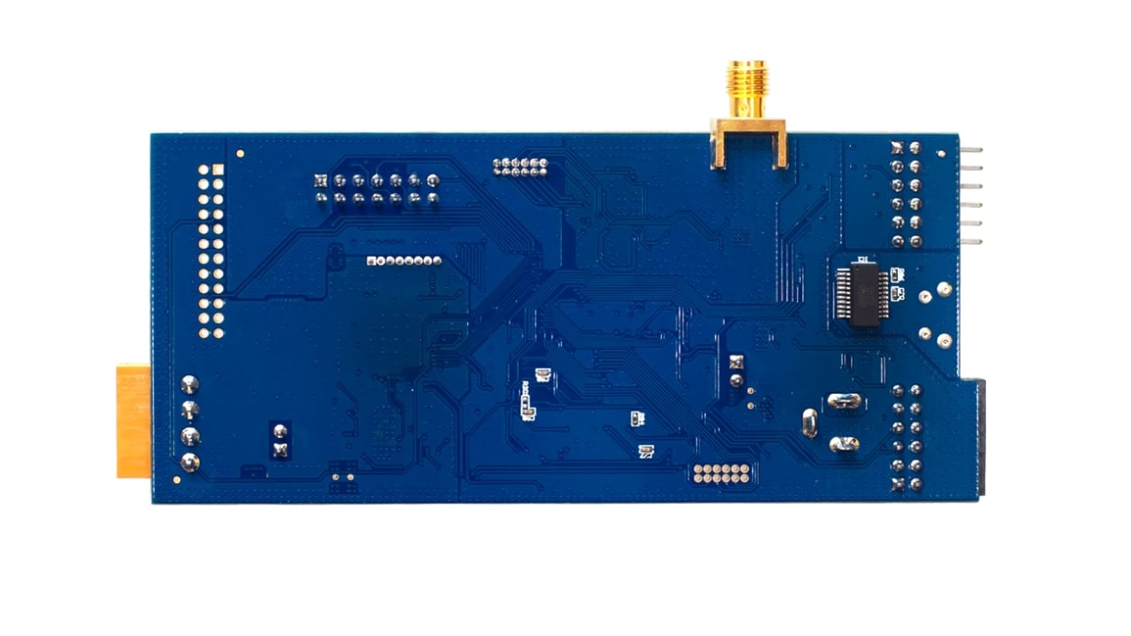 Hybrid PLC and Sub-GHz Communication Evaluation Board - Bottom