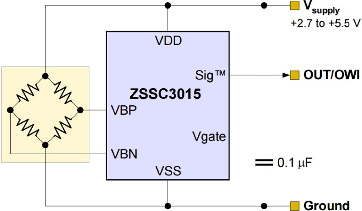 ZSSC3015 - Application Circuit