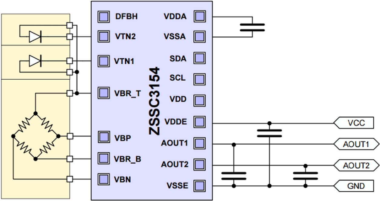 ZSSC3154 - Application Circuit