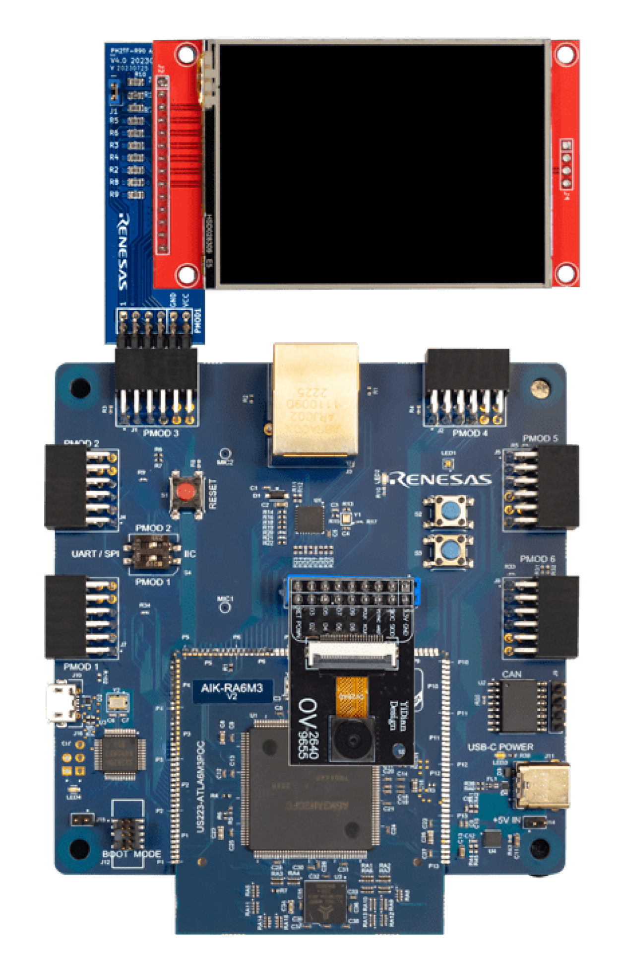 AIK-RA6M3 with Connected Display