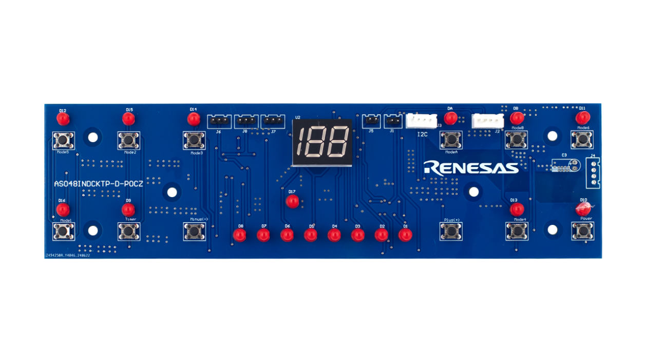 AS048INDCKTP-D-POCZ 参考设计电路板 - 正面