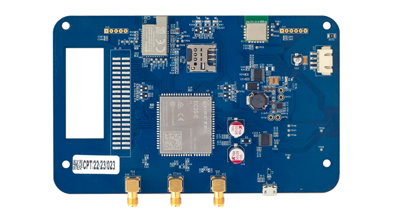 无线通信单元参考设计电路板 - 正面