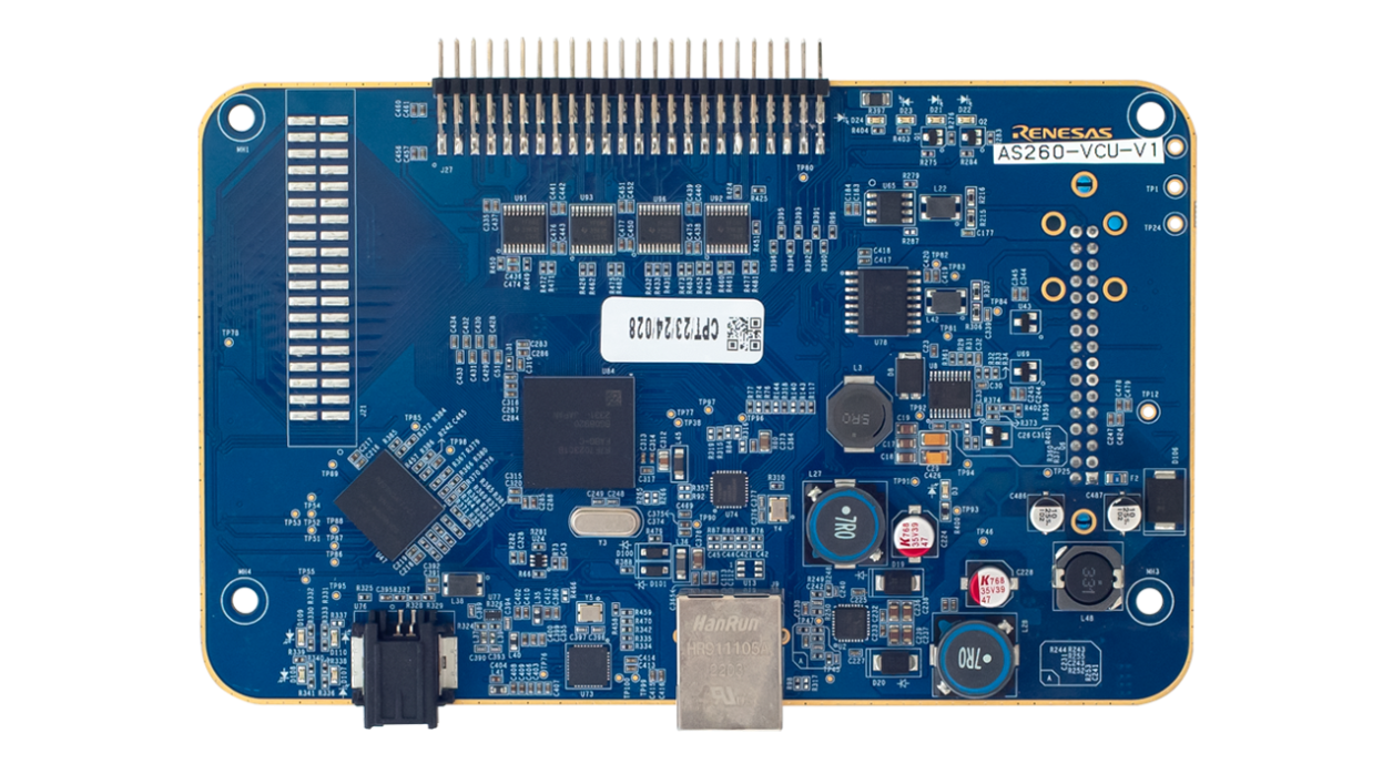 车辆控制单元参考设计电路板 - 正面