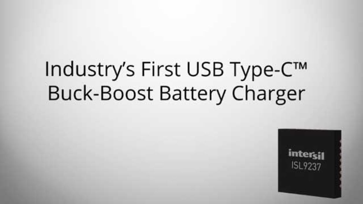ISL9237 USB Type-C Buck-Boost Battery Chargers