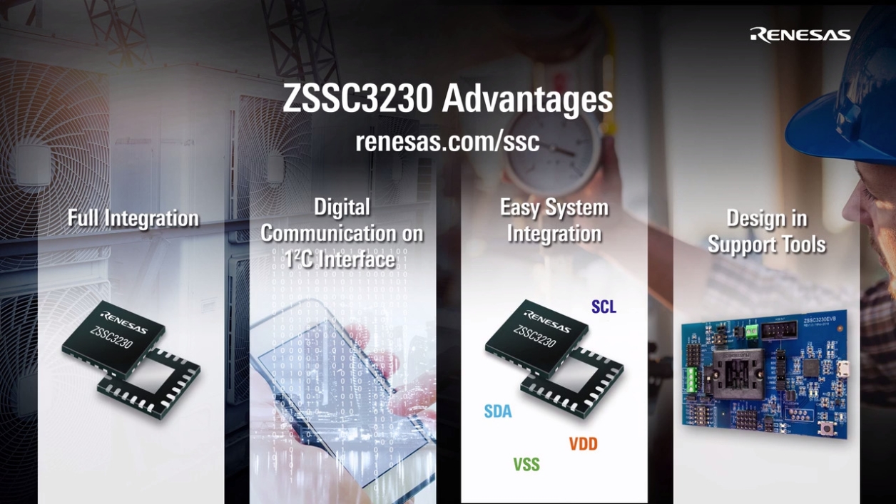 ZSSC3230 Sensor Signal Conditioners for Capacitive Sensing Applications