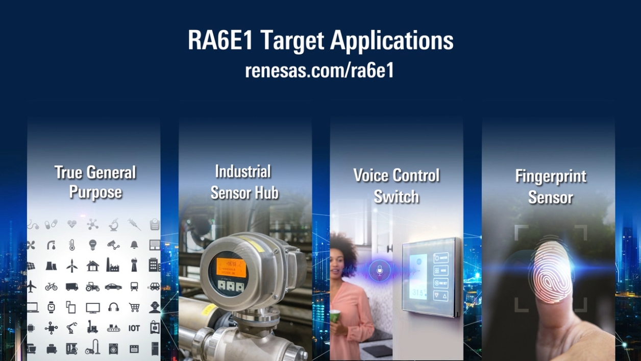RA6E1 200 MHz Arm Cortex-M33 Entry-line MCU with Unparalleled Performance and Connectivity Options 