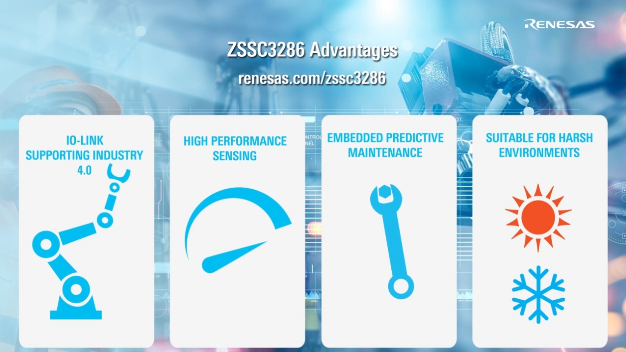ZSSC3286 Sensor Signal Conditioner with IO-Link Stack