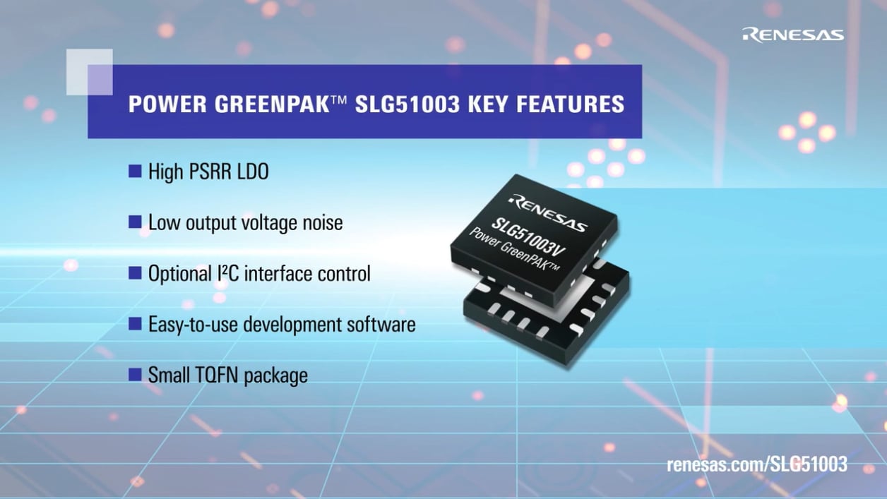 SLG51003 Power GreenPAK Overview