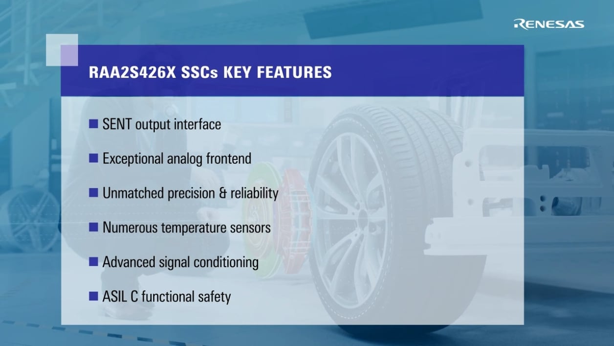 RAA2S4261/2 ASIL C Automotive SSCs Overview